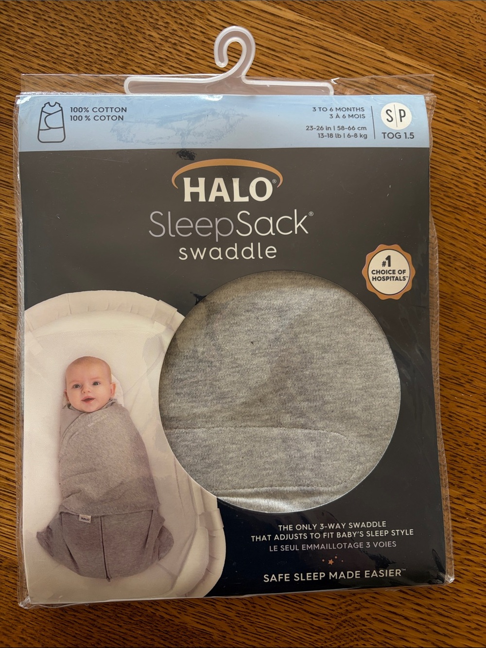 Halo SleepSack Swaddle in Heather Gray